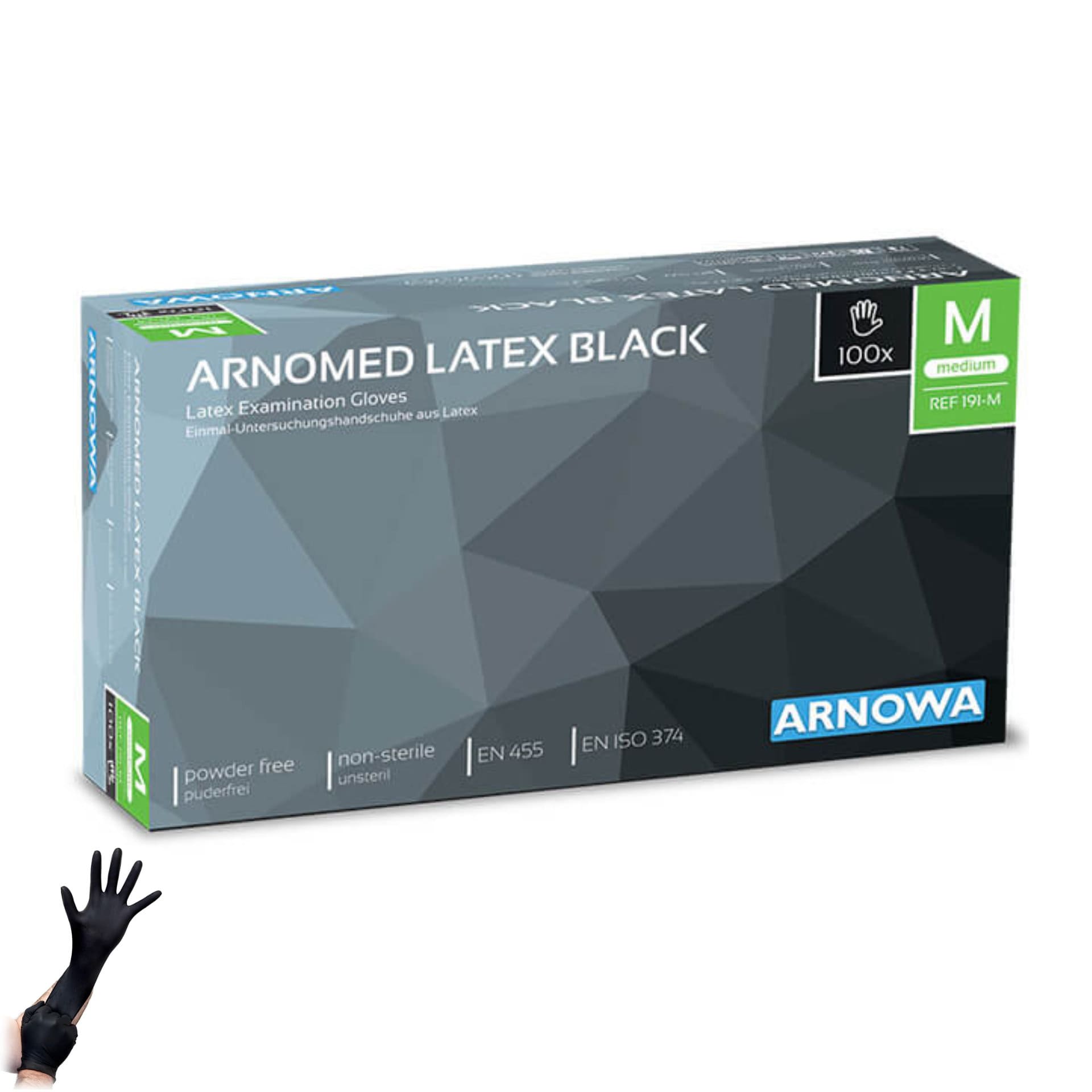 Latex Handschuhe Arnomed Black